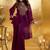 Women Floral Zari Embroidered Yoke Design Crushed Organza Kurta Set with Dupatta