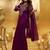 Women Floral Zari Embroidered Yoke Design Crushed Organza Kurta Set with Dupatta