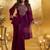Women Floral Zari Embroidered Yoke Design Crushed Organza Kurta Set with Dupatta