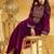 Women Floral Zari Embroidered Yoke Design Crushed Organza Kurta Set with Dupatta