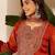 Women Floral Zari Embroidered Yoke Design Kurta Set with Dupatta