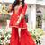 Red Embroidered Kurta with Bell Palazzo Set