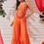 Women Embroidered Sleeveless Top With Palazzos indo western set