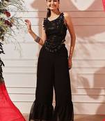 Bling & Sparkly Embellished Top with Palazzos Indo western set 