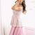 Pink Peplum top with skirt and dupatta set