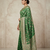 green silk bandhani saree 