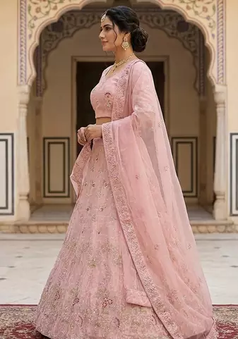 baby pink facy lehagas weddin india and pakistani 