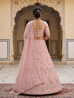 baby pink facy lehagas weddin india and pakistani  3