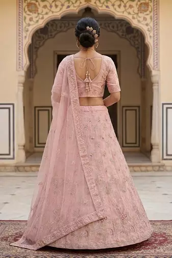 baby pink facy lehagas weddin india and pakistani 