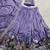 lavender Women's Gold Crush With Sequins and Thread Embroidery Lehenga Choli