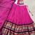 Raani pink Chanderi Plain Chaniya Choli with Rich Zari Weaving- Full Stitched Free Size