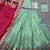 green jacquard silk chaniya choli with zari work