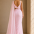 Baby pink ready to drape saree with unstitched blouse