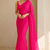 Rani ready to drape saree with unstitched blouse