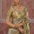 Silver & gold embroidered silk blend saree