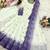 white color embroidery sequin and real mirror handwork georgette gown set