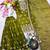 mehendi color embroidery sequin work silk blend kurti sharara set