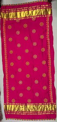 Pink rayon embroidepink dupatta | navratri garba & dandiya festive wear 2