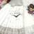 white color embroidery sequin work silk blend gown set