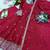 maroon color embroidery sequin work silk blend gown set