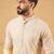 Men yellow viscose rayon ethnic motifs embroidered straight kurta