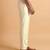 Men cream modal relaxed straight fit regular trousers