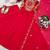 red color embroidery sequin work georgette gown set