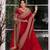 Red Color -Intricate Thread & Coding Sequnce work Satin Saree