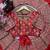 Red Color -Intricate Thread & Coding Sequnce work Satin Saree