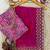 Rani Pink Color Beautiful Sequence embroidery work with lace border Satin Saree