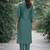 Women ethnic motifs regular thread work kurta with trousers & with dupatta