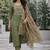 Women floral embroidered regular thread work kurta with trousers & with dupatta