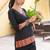 Ethnic motifs embroidered v-neck thread work thread work kurti