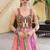 Leheriya embroidered square neck thread work thread work empire kurti