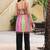 Leheriya embroidered square neck thread work thread work empire kurti