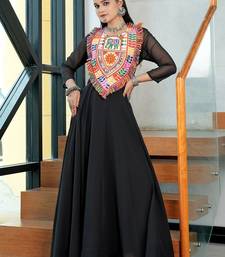 Ethnic motifs embellished thread work thread work anarkali kurti