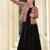 Geometric embellished thread work thread work pleated anarkali kurti