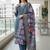 Women floral embroidered regular thread work kurta with trousers & with dupatta