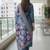 Women floral embroidered regular thread work kurta with trousers & with dupatta