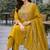 Women embroidered regular kurta with trousers & with dupatta