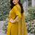 Women embroidered regular kurta with trousers & with dupatta