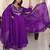 Ethnic motifs embroidered pure silk thread work angrakha anarkali kurta set