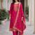 Women ethnic motifs regular kurta with trousers & with dupatta