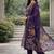 Women floral embroidered regular thread work kurta with trousers & with dupatta