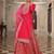 Floral embroidered straight kurta skirt with dupatta