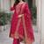 Women ethnic motifs regular kurta with trousers & with dupatta