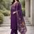 Women floral embroidered regular thread work kurta with trousers & with dupatta