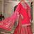 Floral embroidered straight kurta skirt with dupatta
