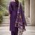 Women floral embroidered regular thread work kurta with trousers & with dupatta