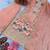 Peach Embroidery And sequin Work Silk Blend Salwar Suit